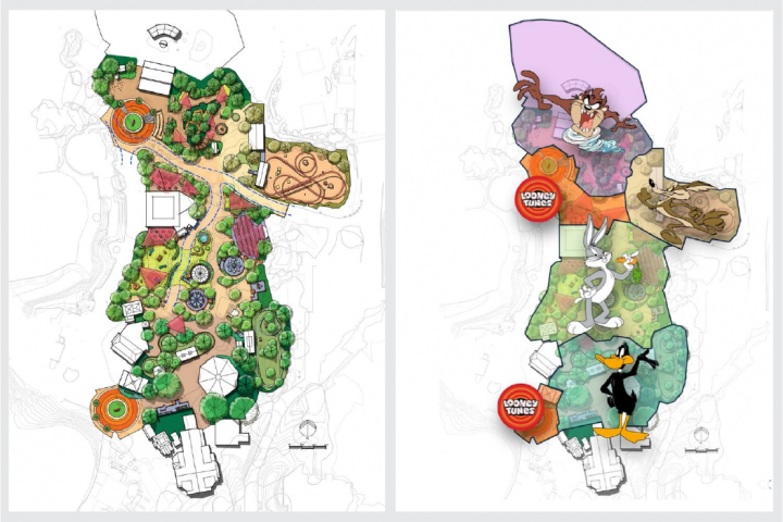 New Looney Tunes Land Concept Art at Six Flags Magic Mountain