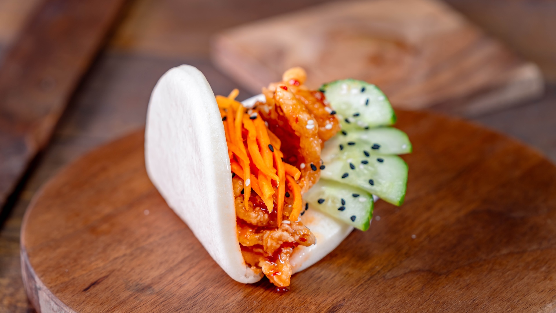 Crispy Chicken Bao - Cozy Cone Motel