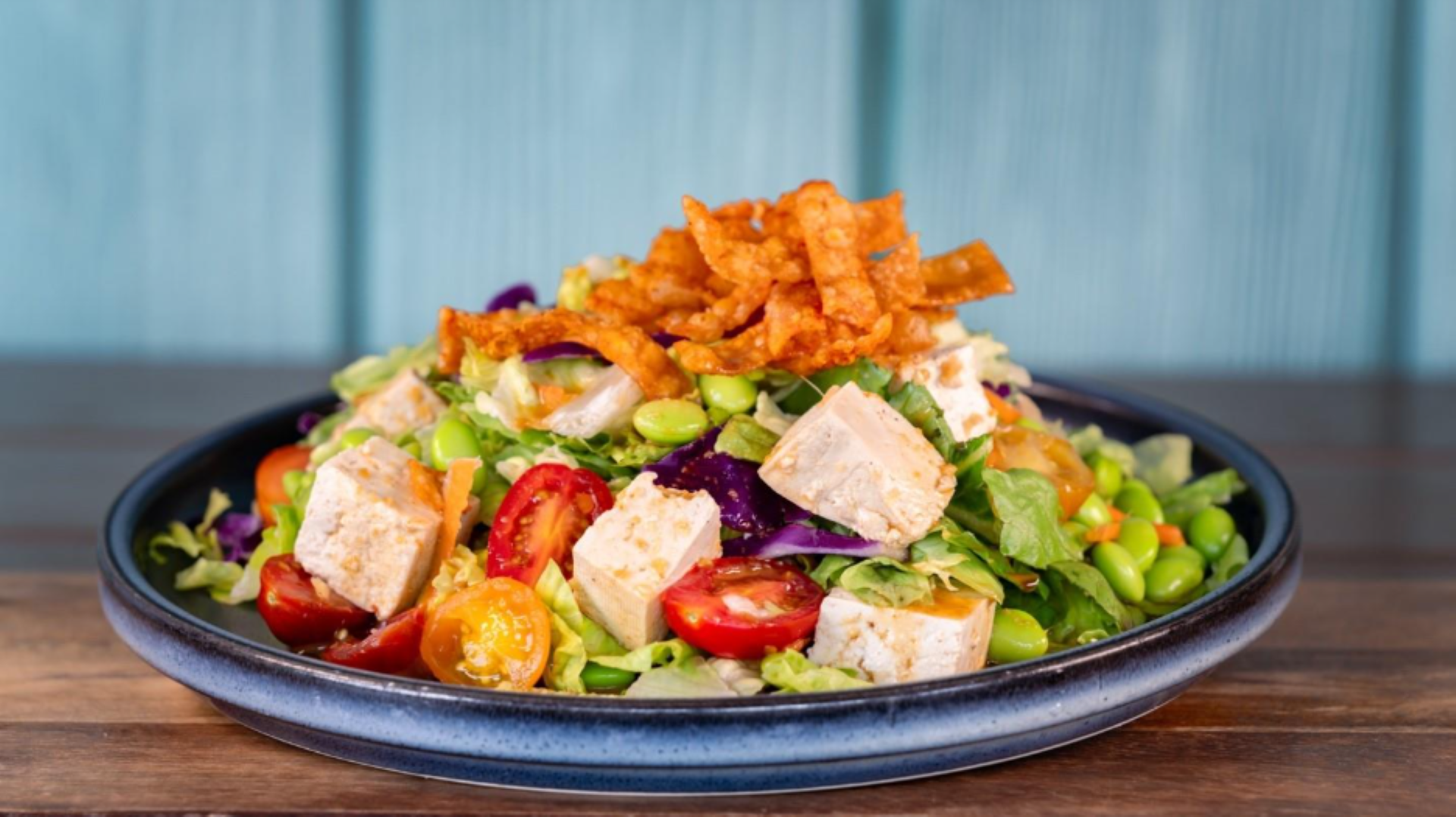 Ginger Sesame Tofu Salad Aunt Cass Cafe