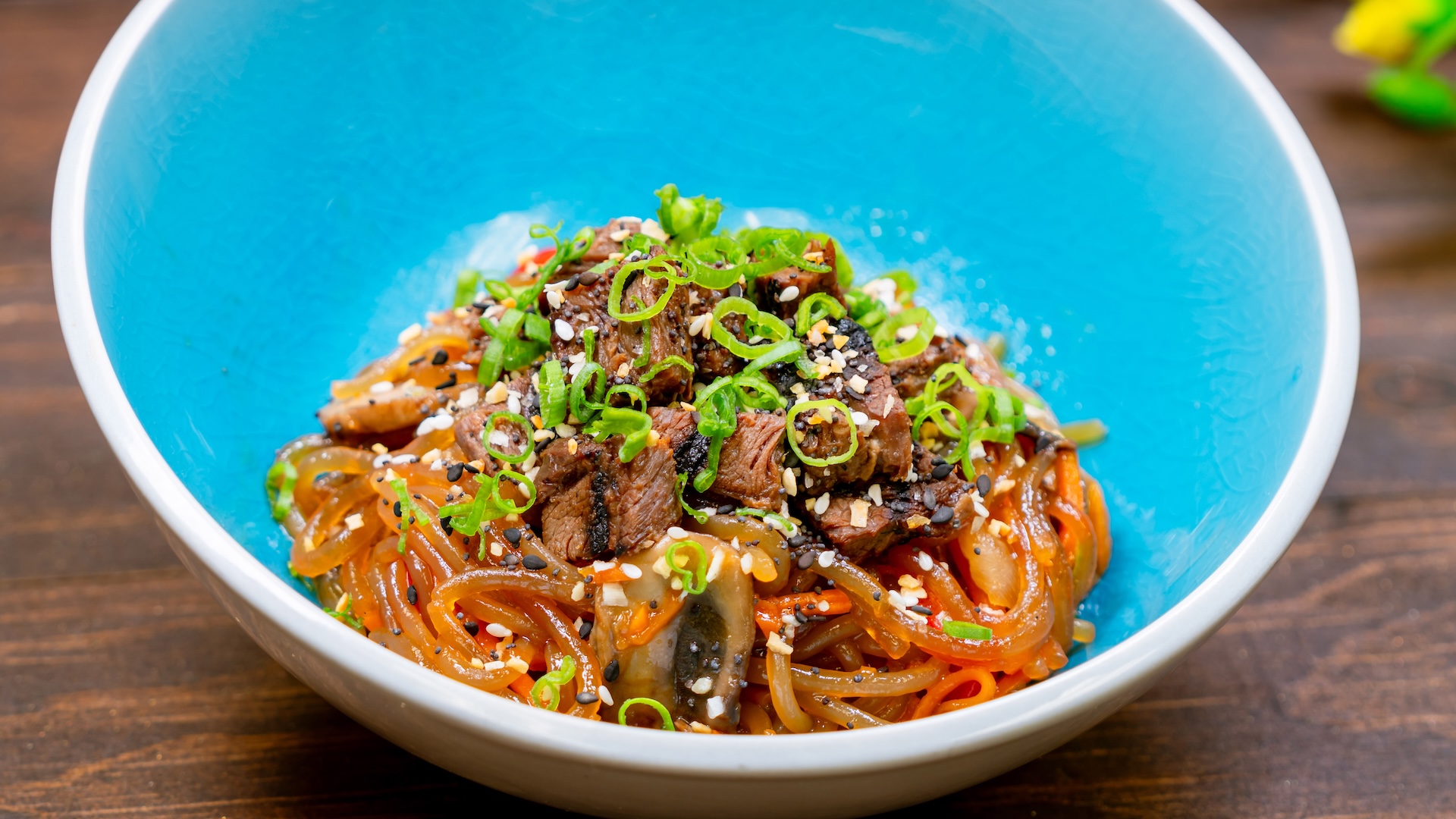 Japchae Noodles at Longevity Noodle Co