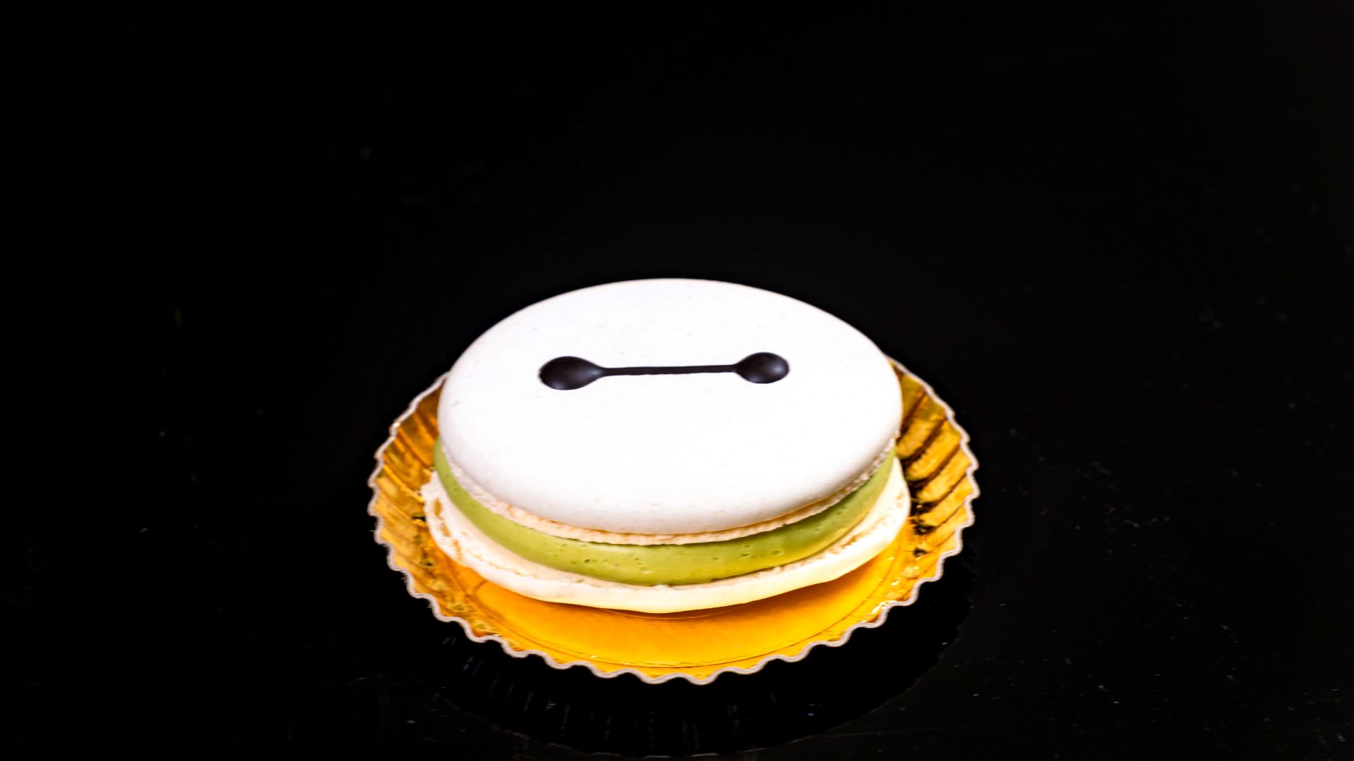 Matcha Raspberry Baymax Macaron Disneyland