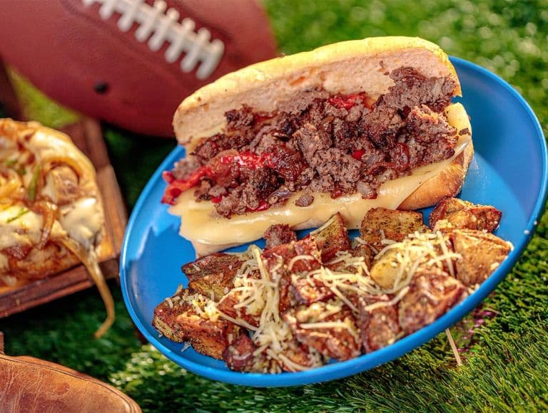 Philly Cheesesteak Skilet Hoagie - Knott's Boardwalk BBQ