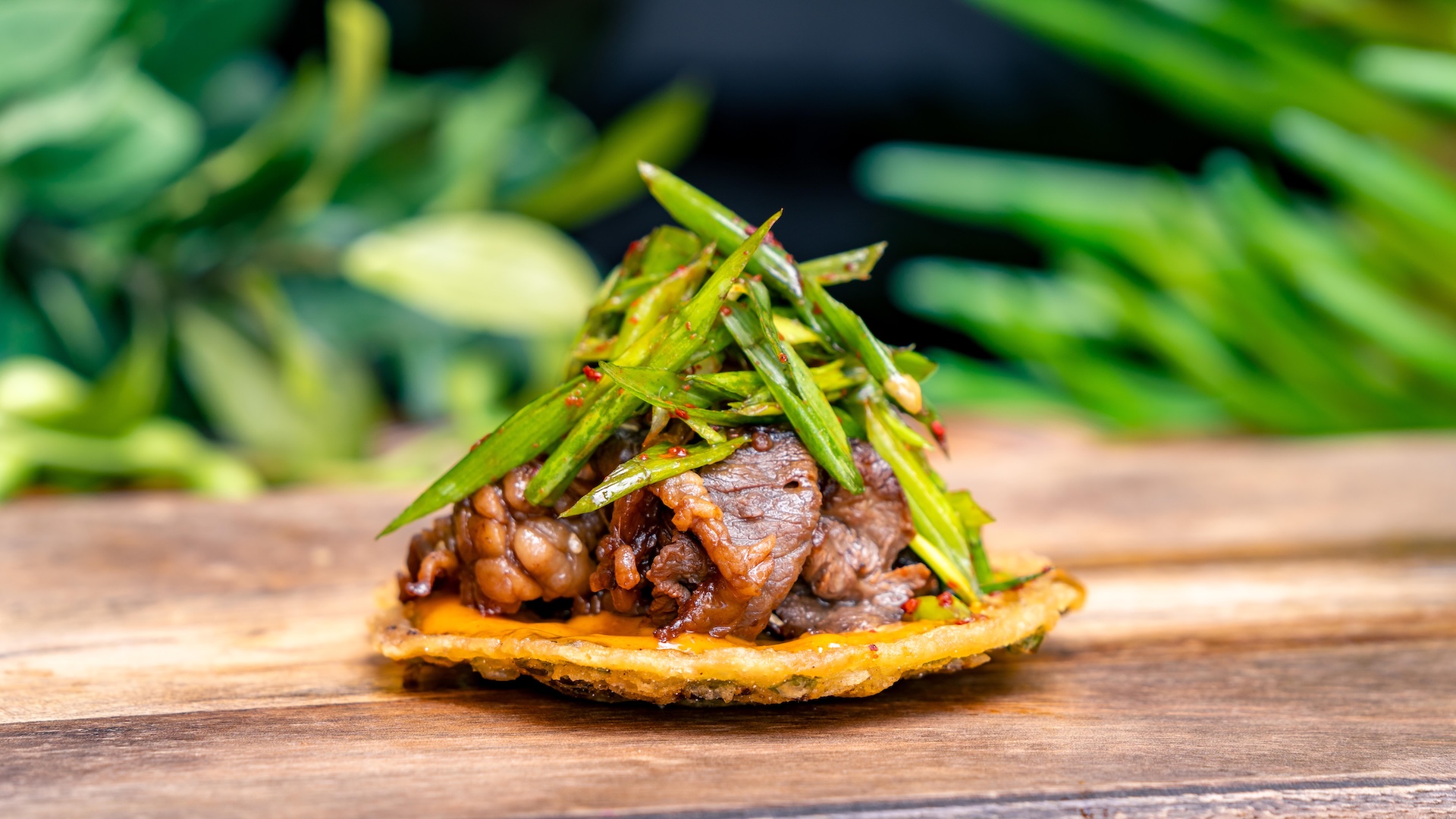Scallion Pancake Tostada - Award Wierners