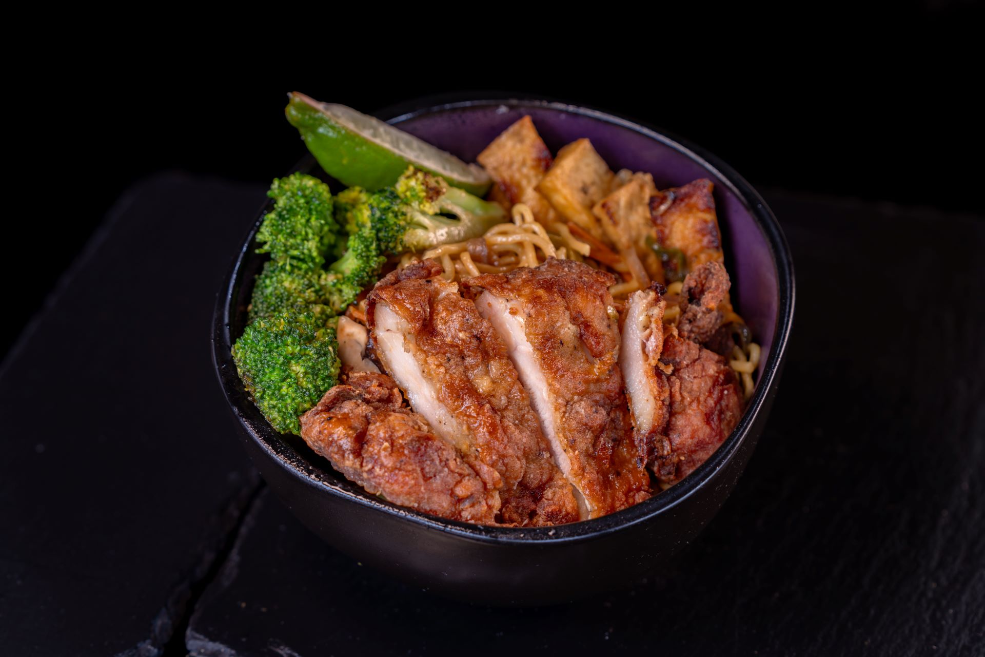 Tofu Noodle Stir Fry Karate Chicken Lucky Fortune Cookery