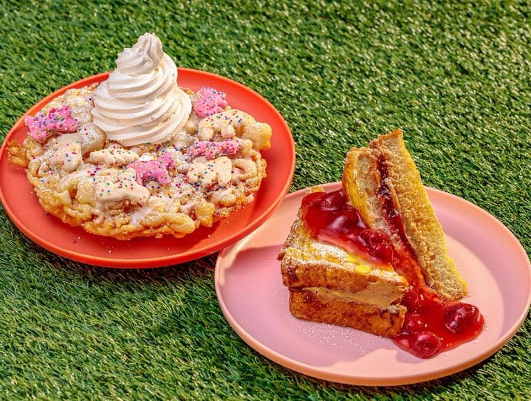 Confetti Birthday Funnel Cake - Knott's Sutter's Funnel Cakes