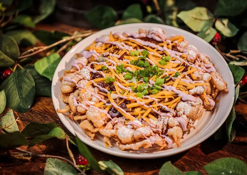 Knott's Boysenberry Festival Log Ride Funnel Cake